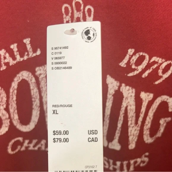 BDG Vibrant Red Sweatshirt - Picture 10 of 10